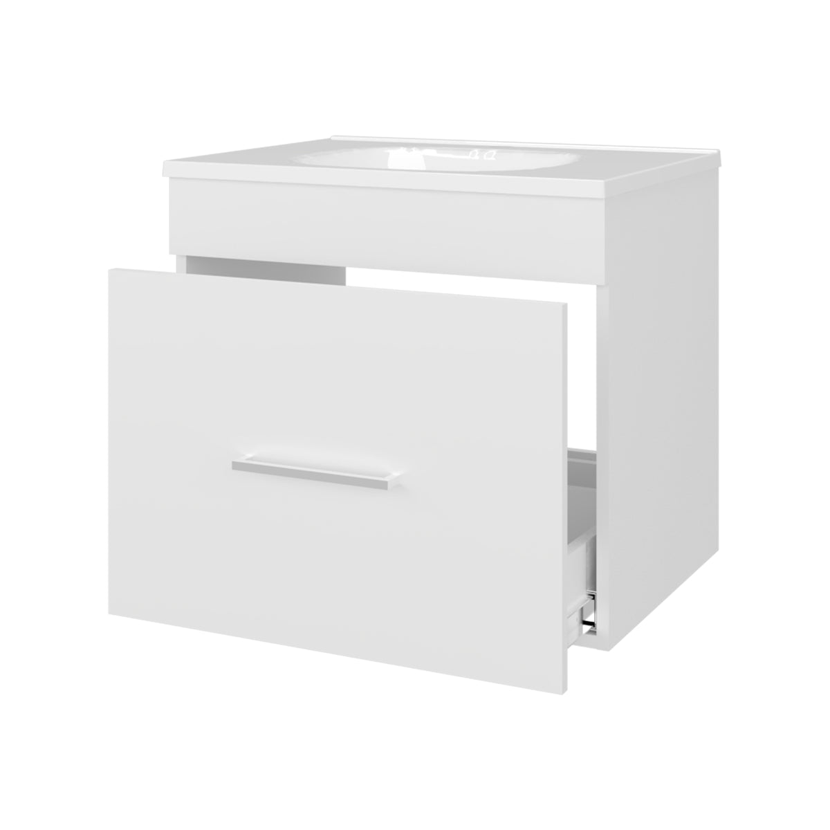 TUHOME CONCEPT Mueble de baño Hatta de 59 cm con lavabo, blanco