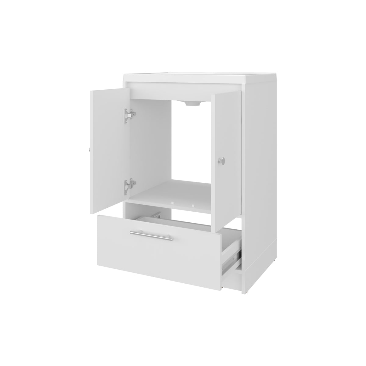 TUHOME CONCEPT Mueble de baño Madison de 60 cm con lavabo, blanco