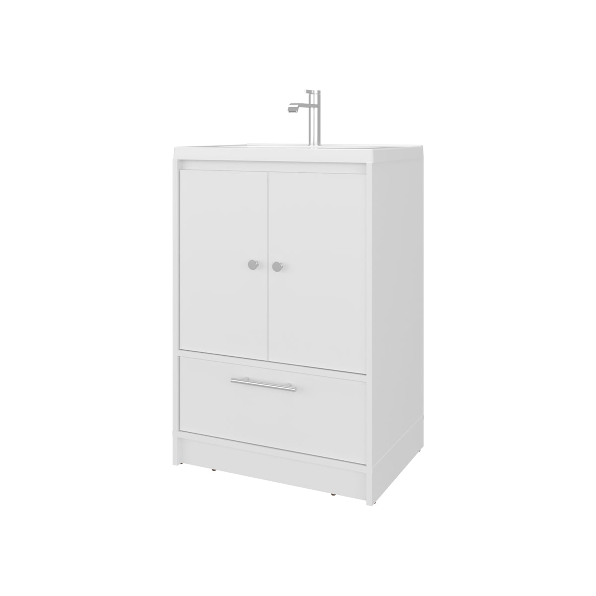TUHOME CONCEPT Mueble de baño Madison de 60 cm con lavabo, blanco