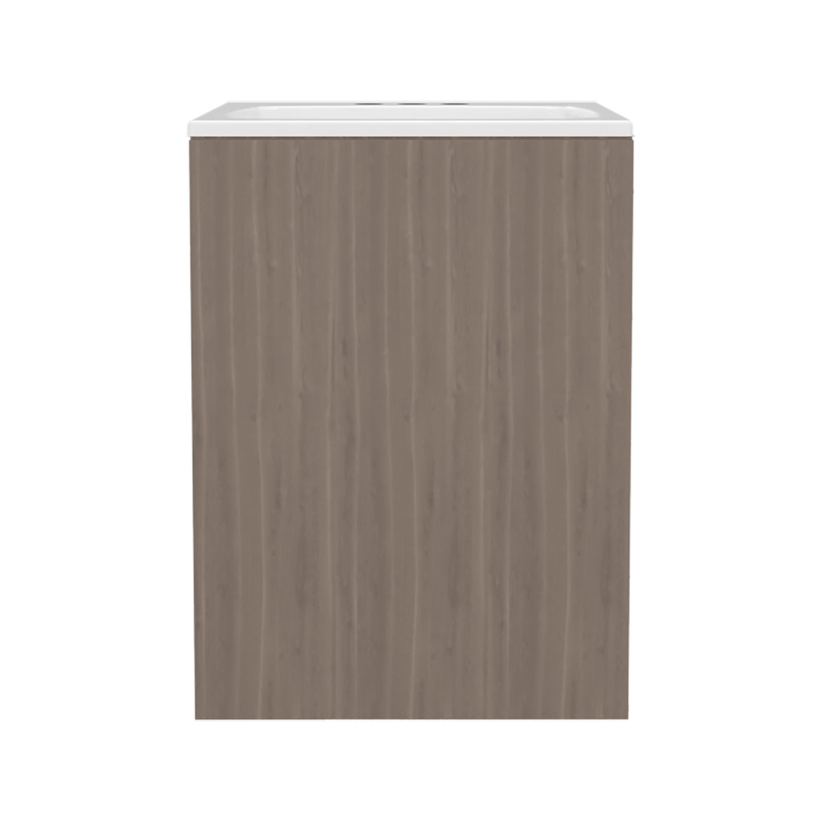 TUHOME CONCEPT Mueble de baño suspendido Colton de 45 cm con lavabo, roble Bardolino