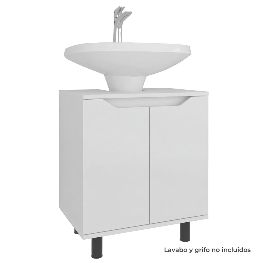 TUHOME CONCEPT Mueble bajo lavabo Marlo de 55 cm, blanco