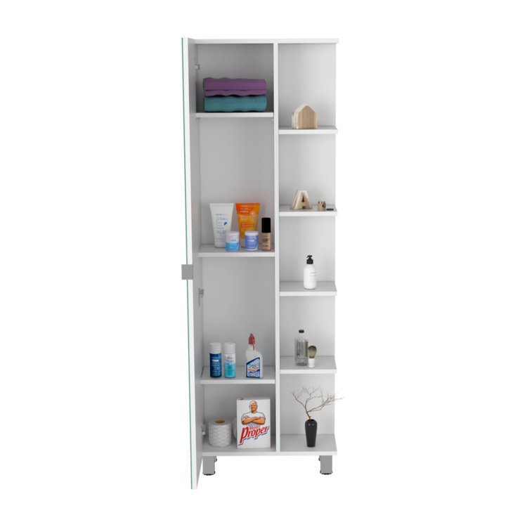 TUHOME CONCEPT Columna de baño Urano de 158 cm, blanco