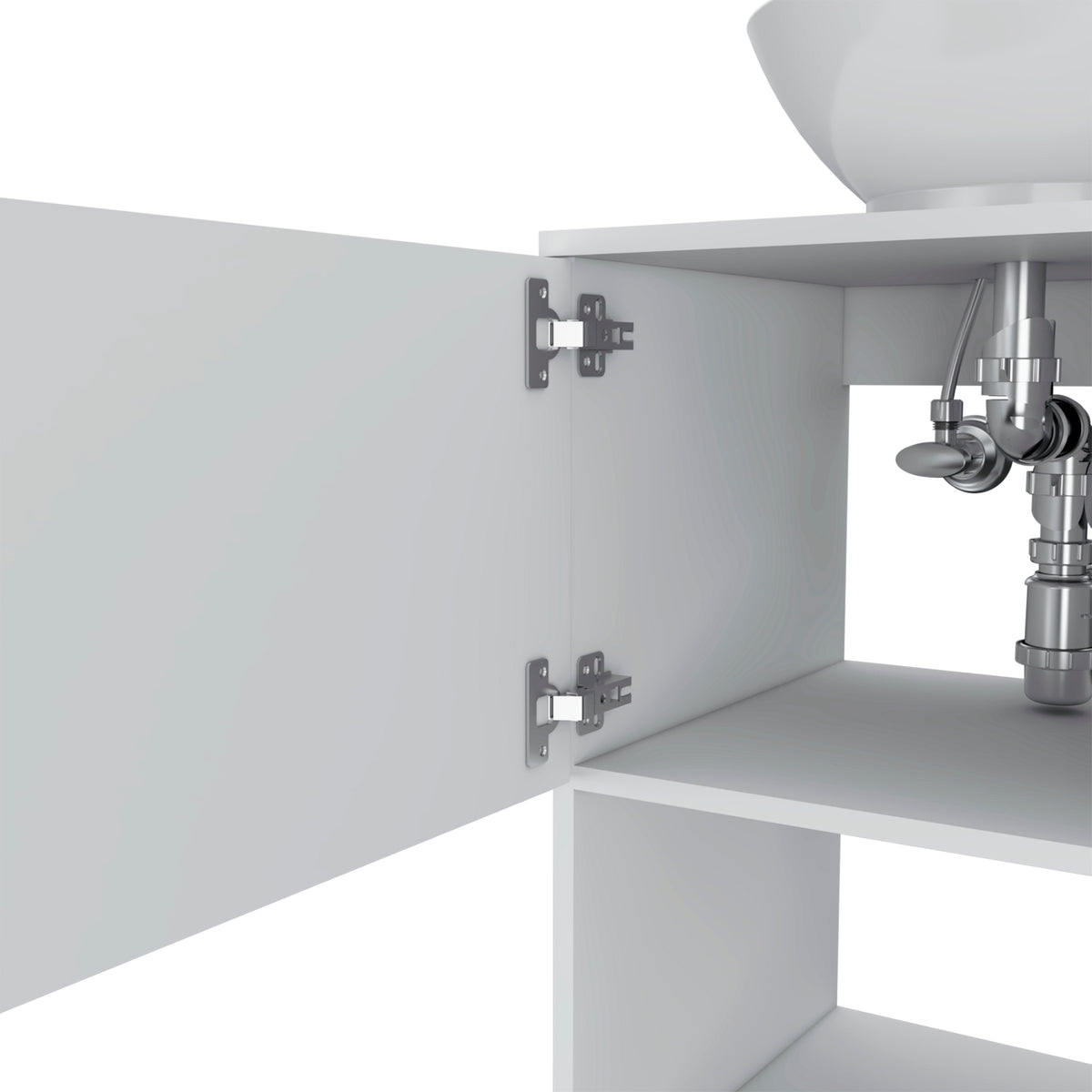 TUHOME CONCEPT Mueble de baño Gouda de 45 cm con lavabo, blanco