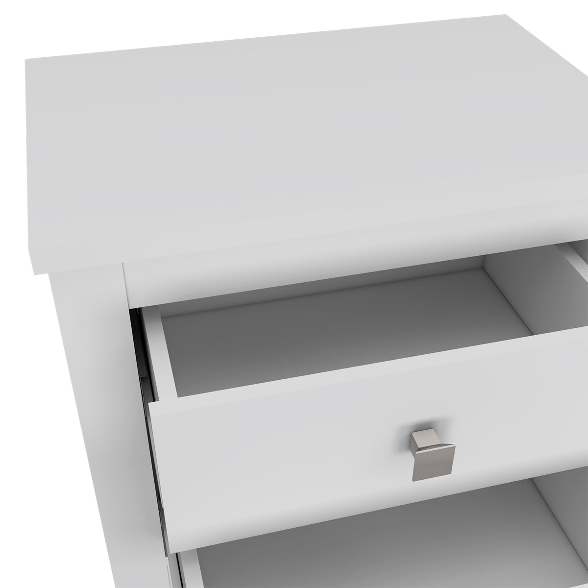 TUHOME CONCEPT Mesita de noche Amara de 60 cm, blanco