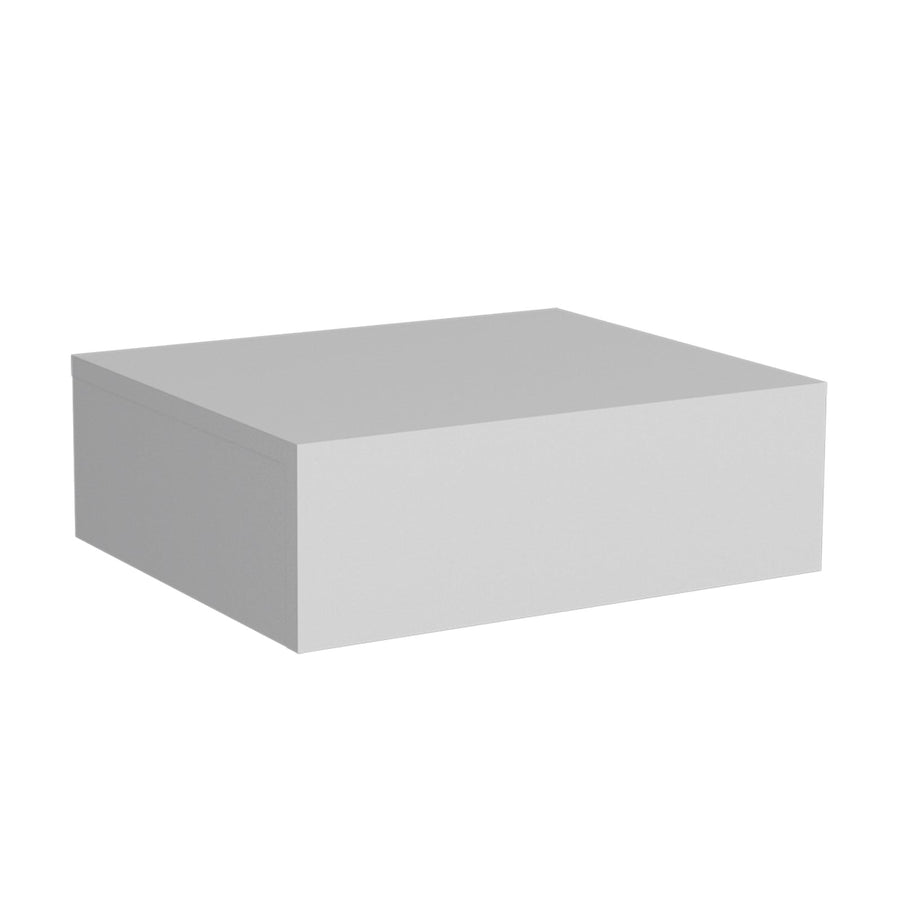 TUHOME CONCEPT Mesita de noche flotante Milano de 40 cm, blanco