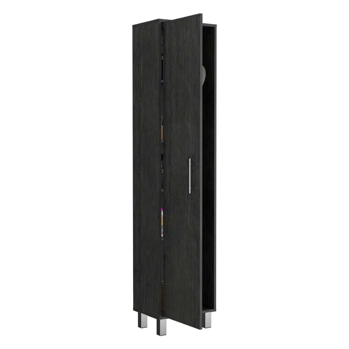 Armario multiusos Laska de 180 cm, roble gris, foto 6 – TUHOME