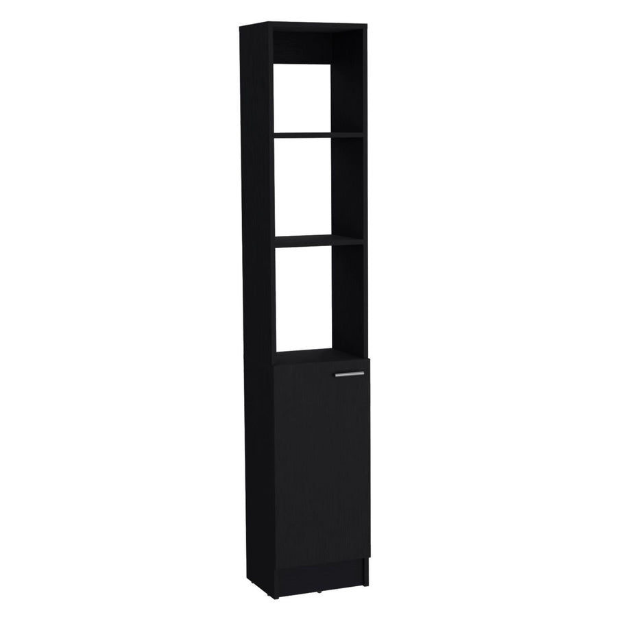 TUHOME CONCEPT Mueble columna Parks de 180 cm con puerta y estantes, wengué