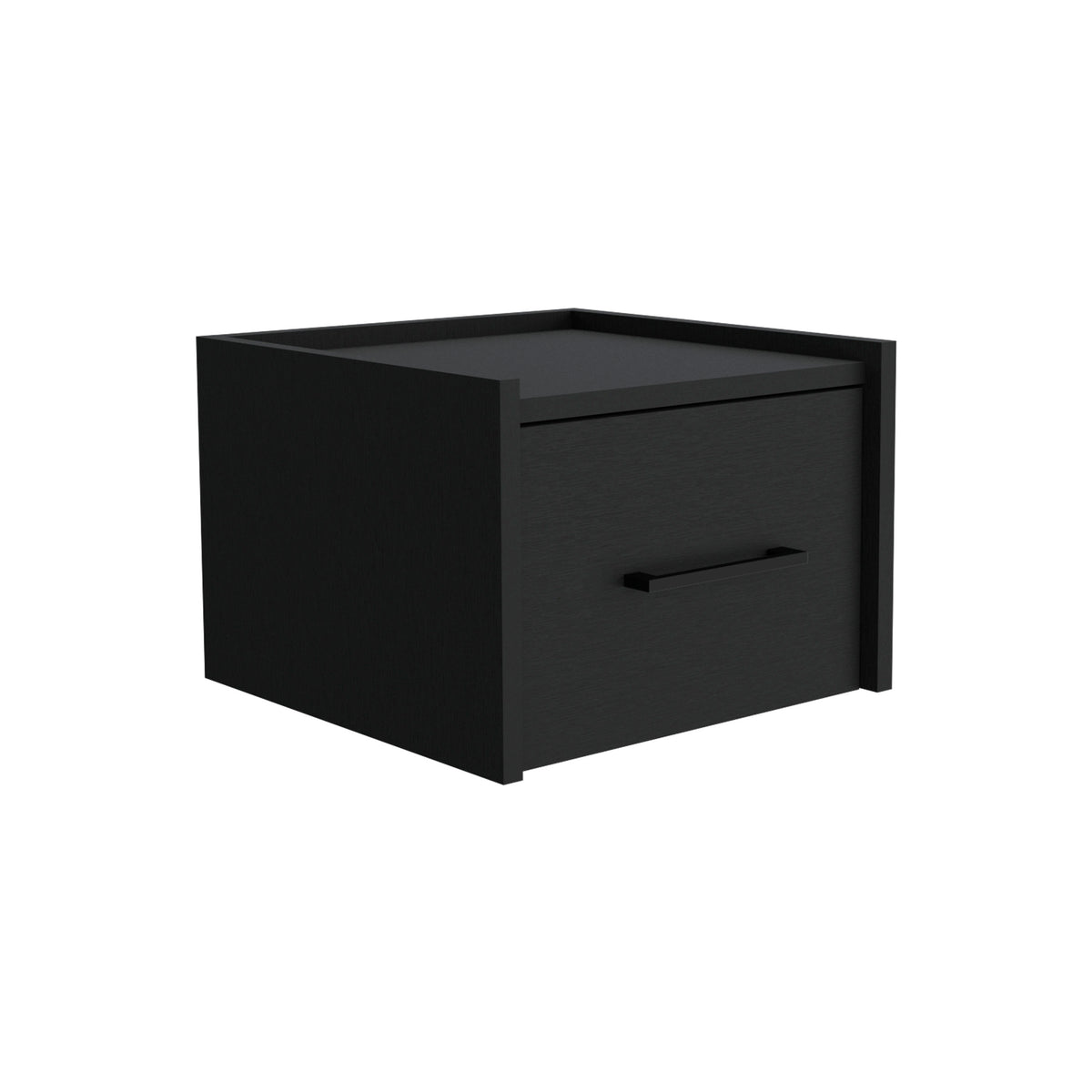 TUHOME CONCEPT Mesita de noche flotante Boa de 35 cm, wengué