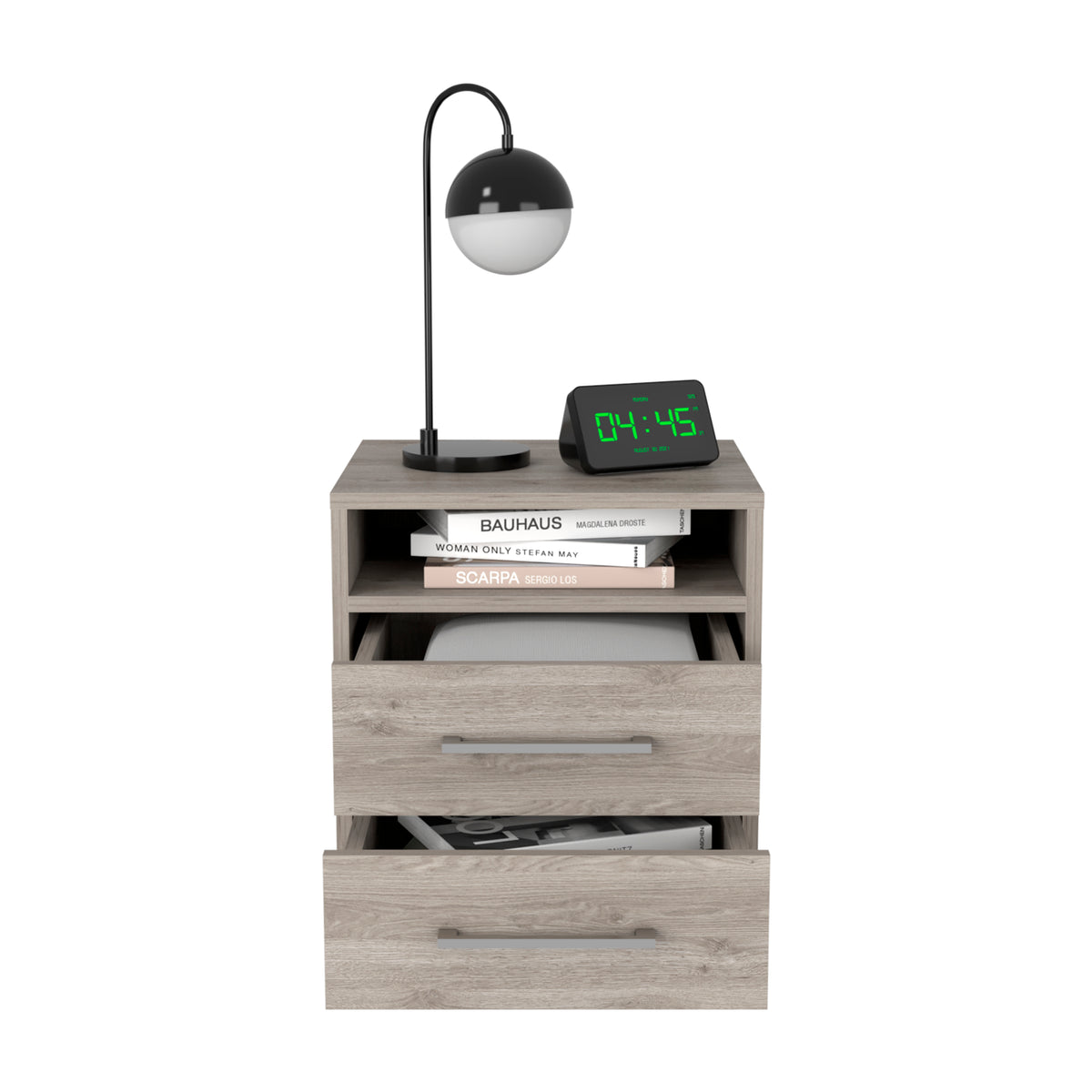 TUHOME CONCEPT Mesita de noche Eter de 40 cm con 2 cajones
