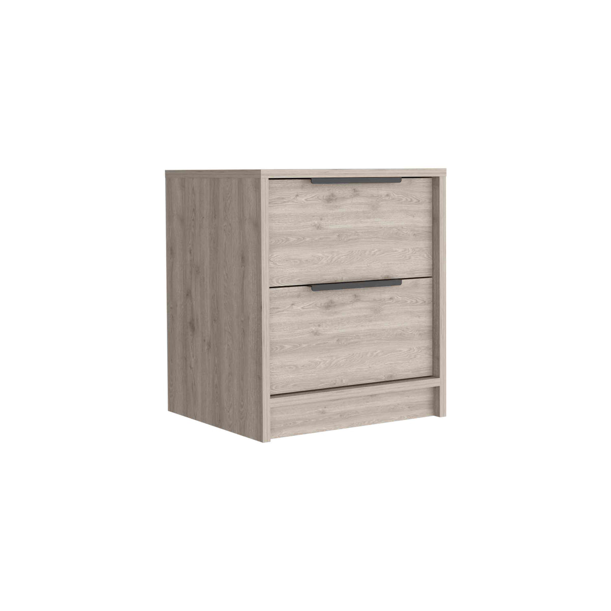 TUHOME CONCEPT Mesita de noche Kaia de 41 cm, gris ceniza
