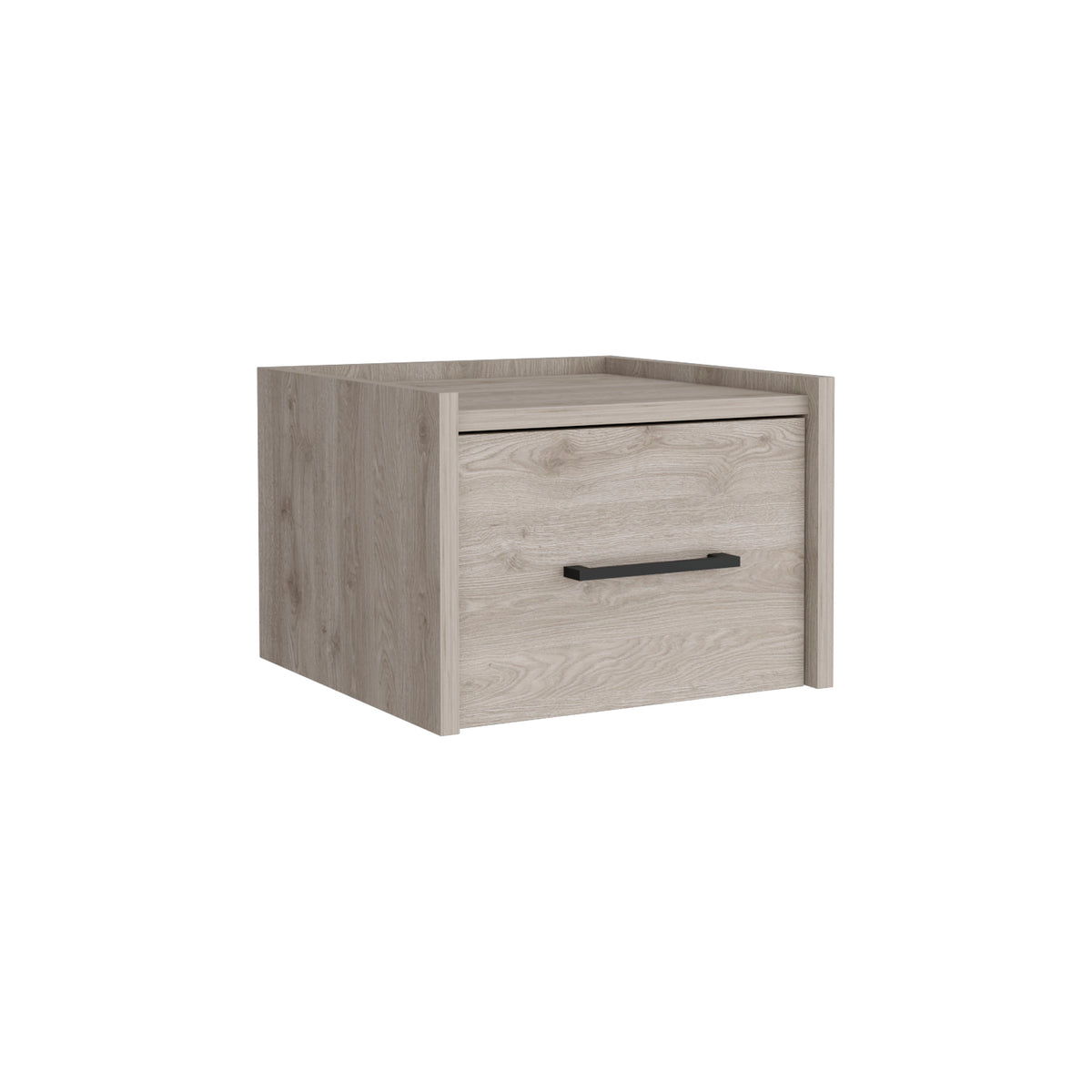 TUHOME CONCEPT Mesita de noche flotante Boa de 35 cm, gris ceniza