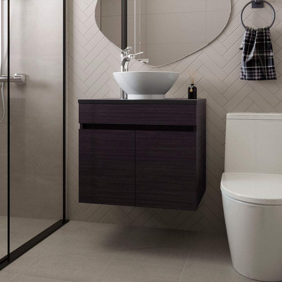 Mueble de baño Manchester de 60 cm, wengué