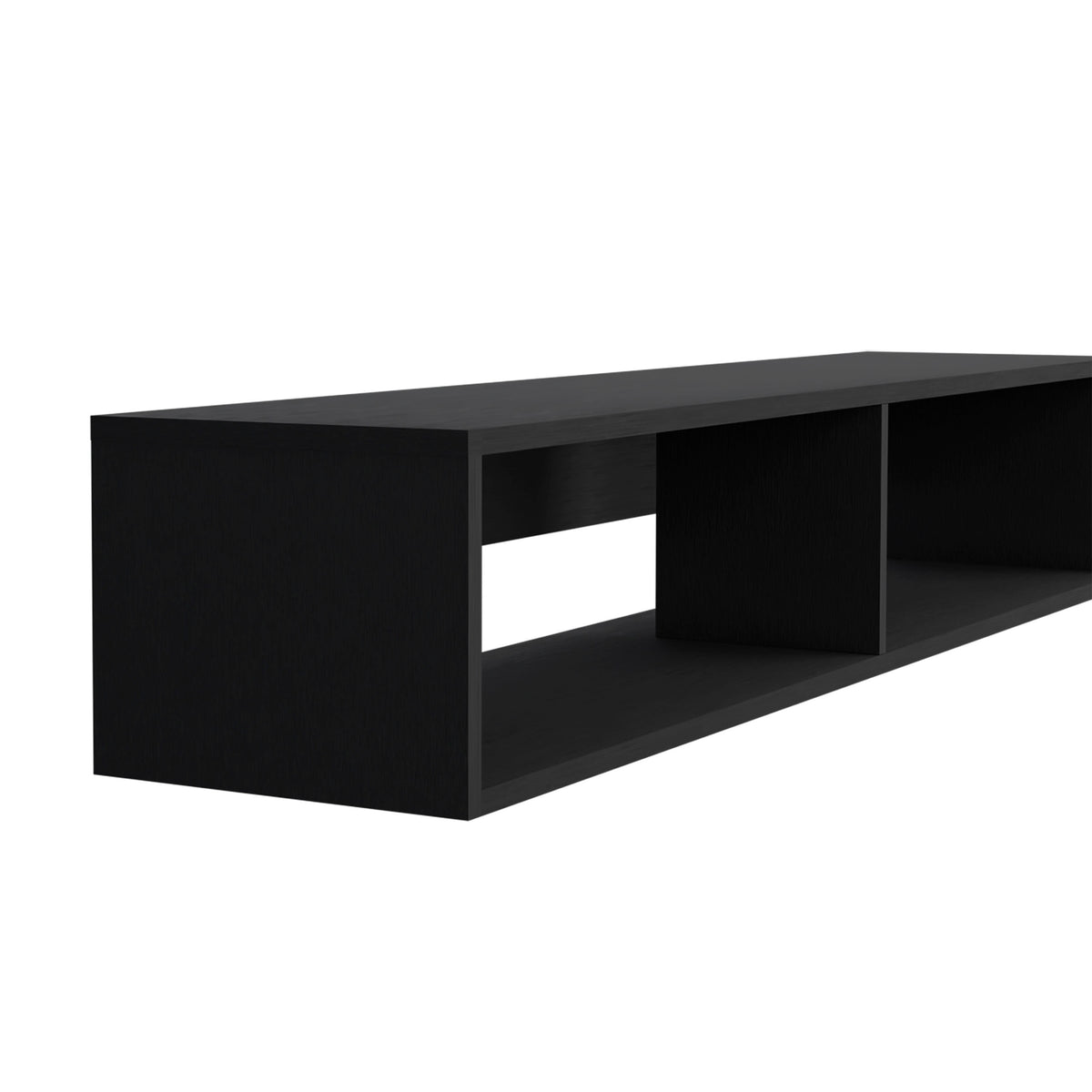 Mueble de TV flotante de 150 cm, wengué, foto 6 – TUHOME