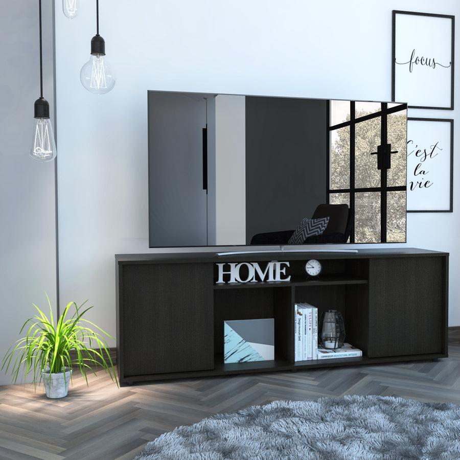 Mueble de TV Prana de 150 cm con 2 puertas, wengué