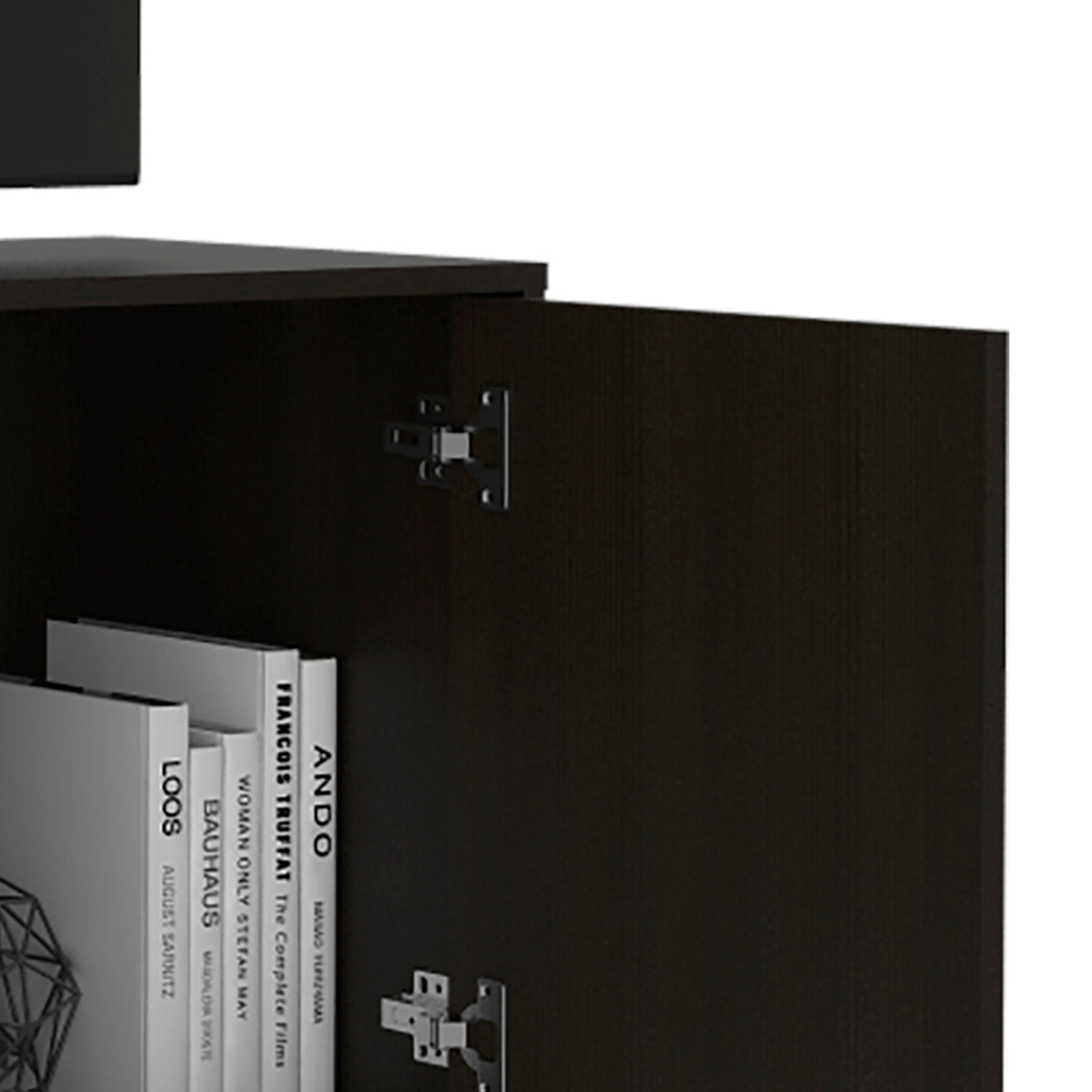 TUHOME CONCEPT Mueble de TV Prana de 150 cm con 2 puertas, wengué