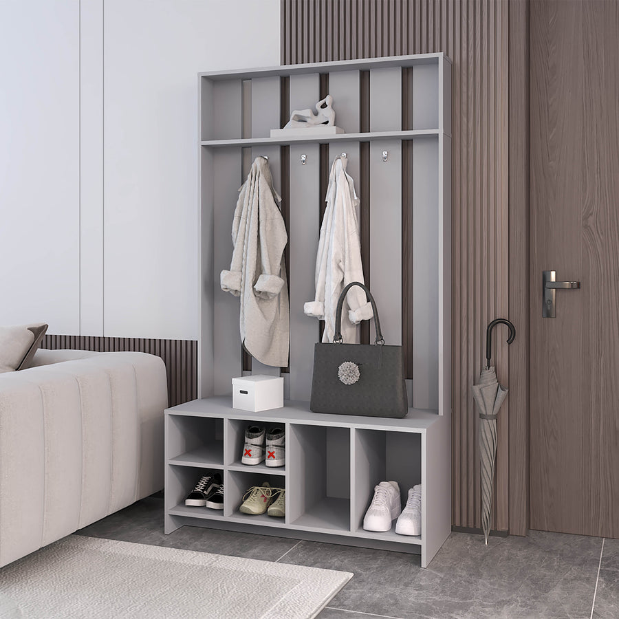 Mueble recibidor Tulcan de 173 cm, gris