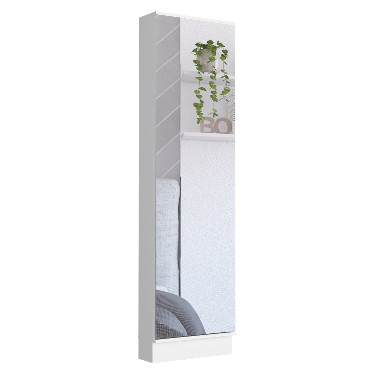 TUHOME CONCEPT Zapatero Leto de 170 cm, blanco