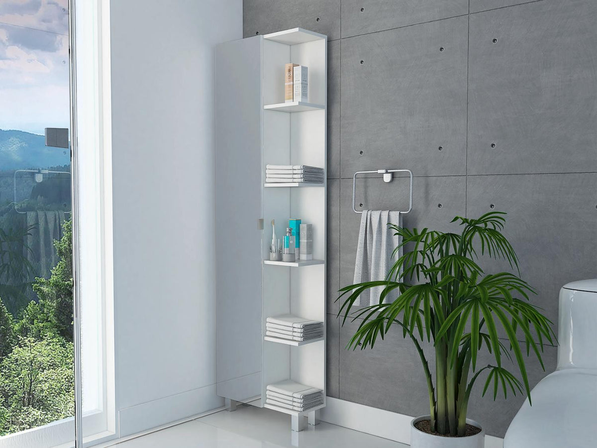 TUHOME CONCEPT Columna de baño Urano de 158 cm, blanco
