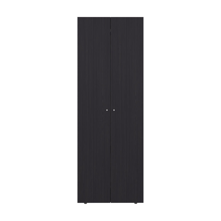Armario ropero Home de 170 cm con 2 puertas, negro