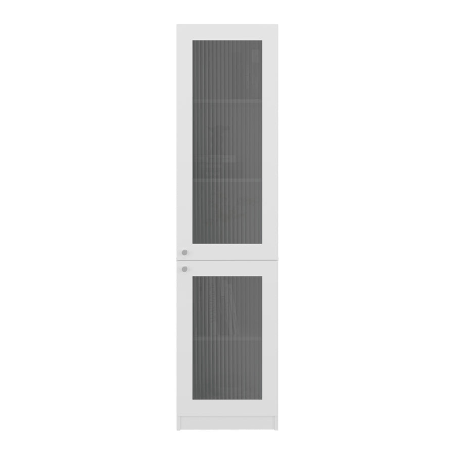 Copenhague Estantería alta con puertas elegantes para almacenamiento