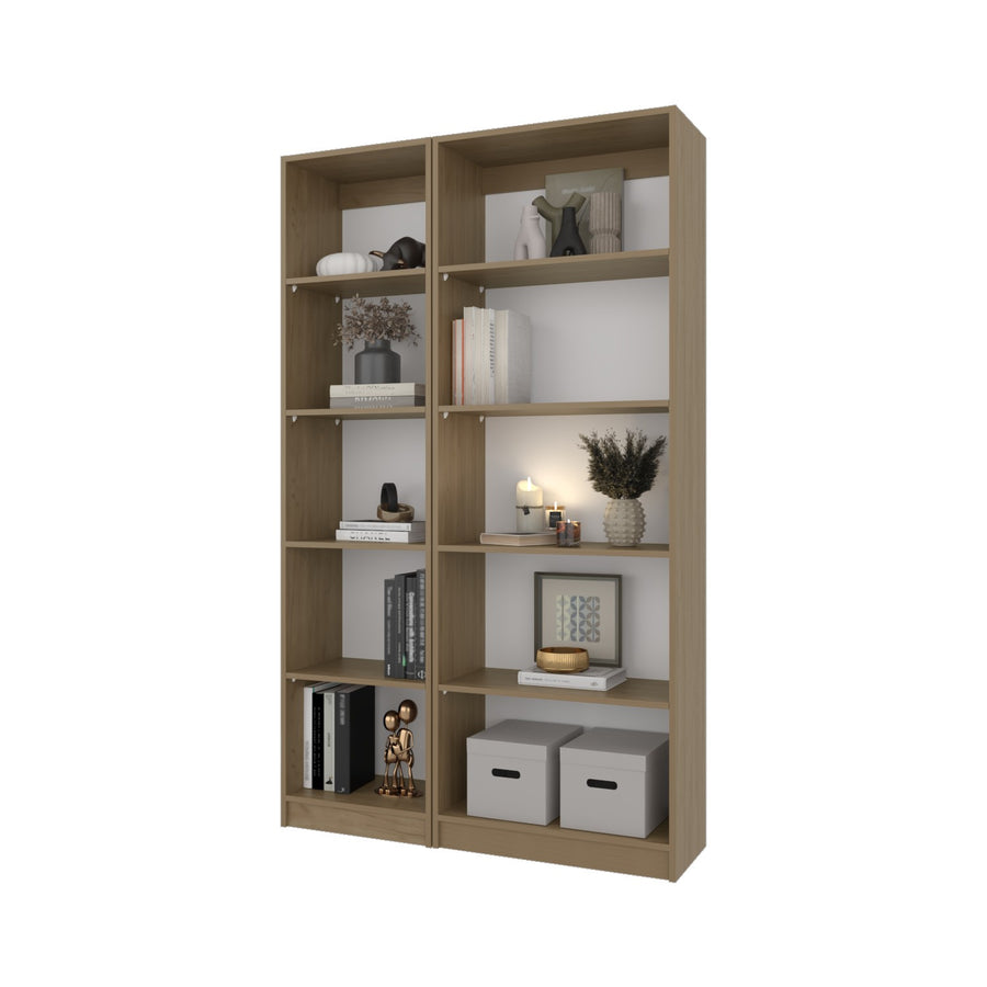 TUHOME CONCEPT Librería Home de 181 cm con 4 estantes, fresno