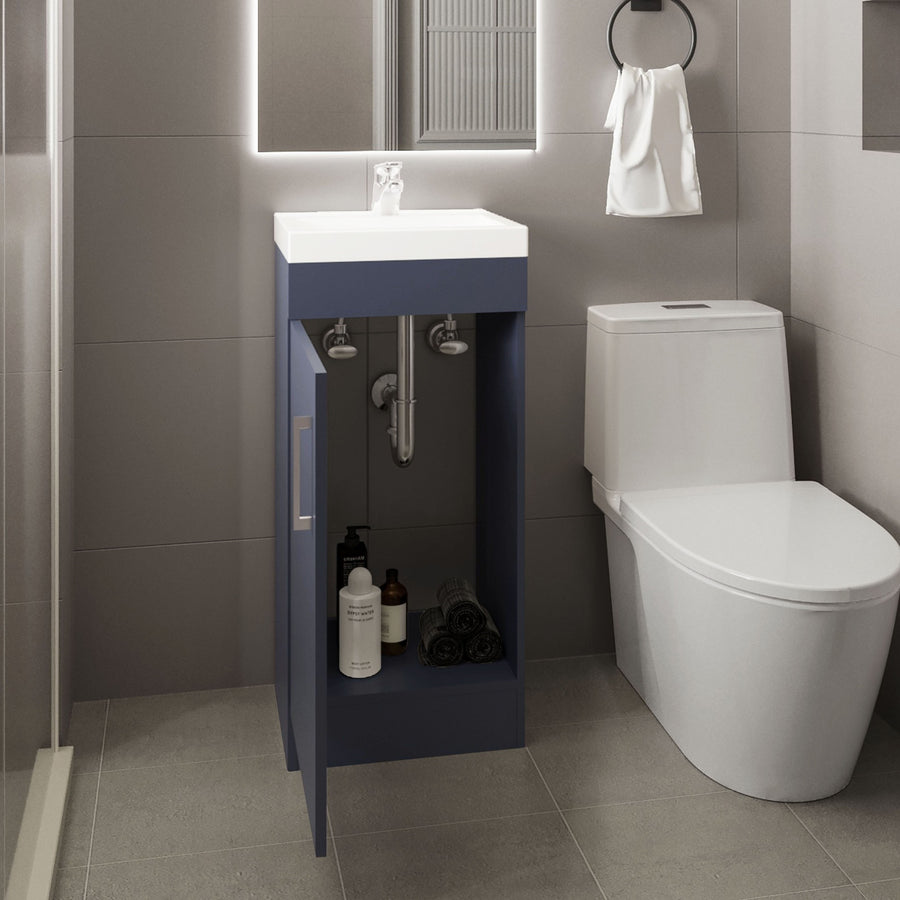 Mueble de baño Madrid de 40 cm, azul