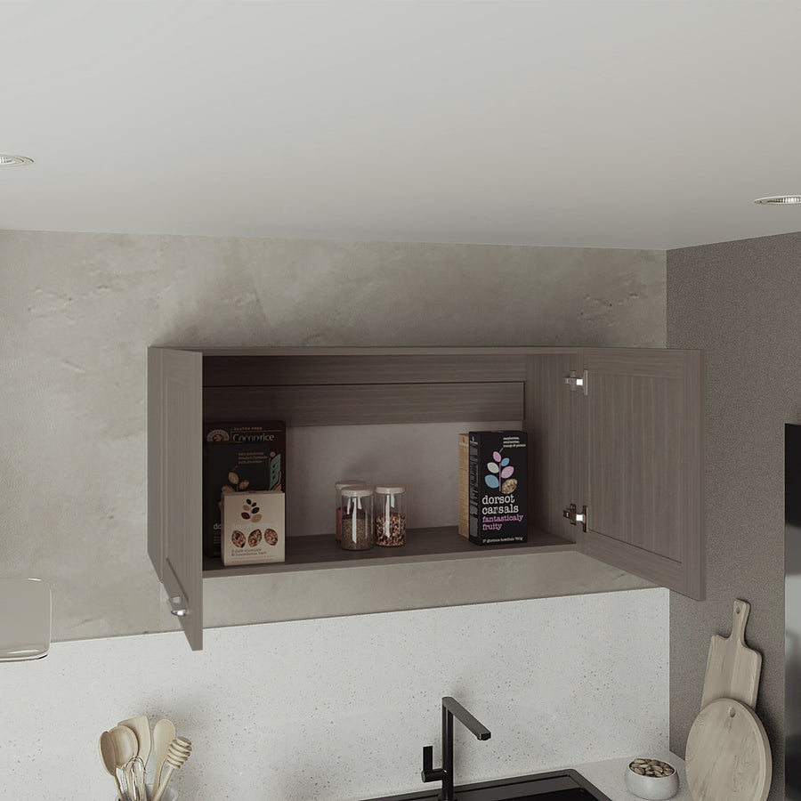 Armario de pared Zurich de 100 cm con 2 puertas, roble Bardolino