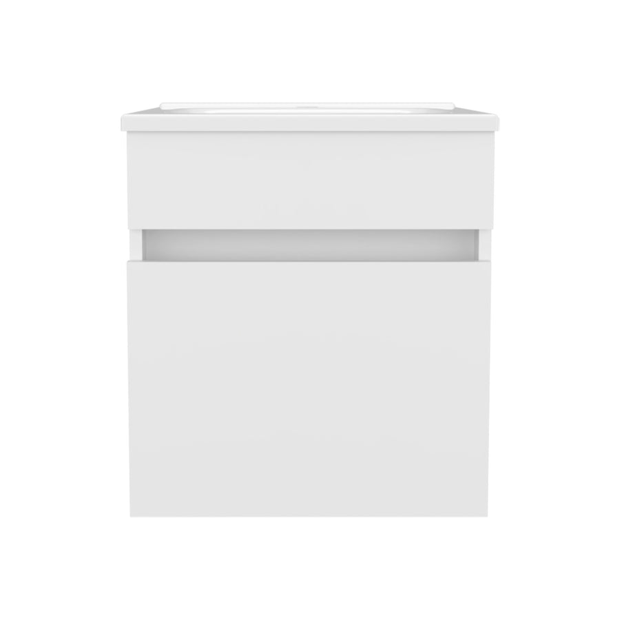 Mueble de baño Primavera de 44 cm, blanco