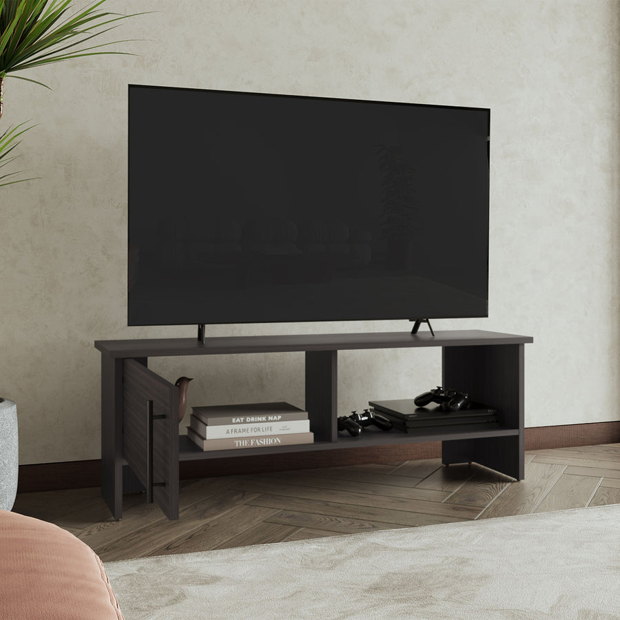 Mueble de TV Navia de 120 cm con 1 puerta, nogal