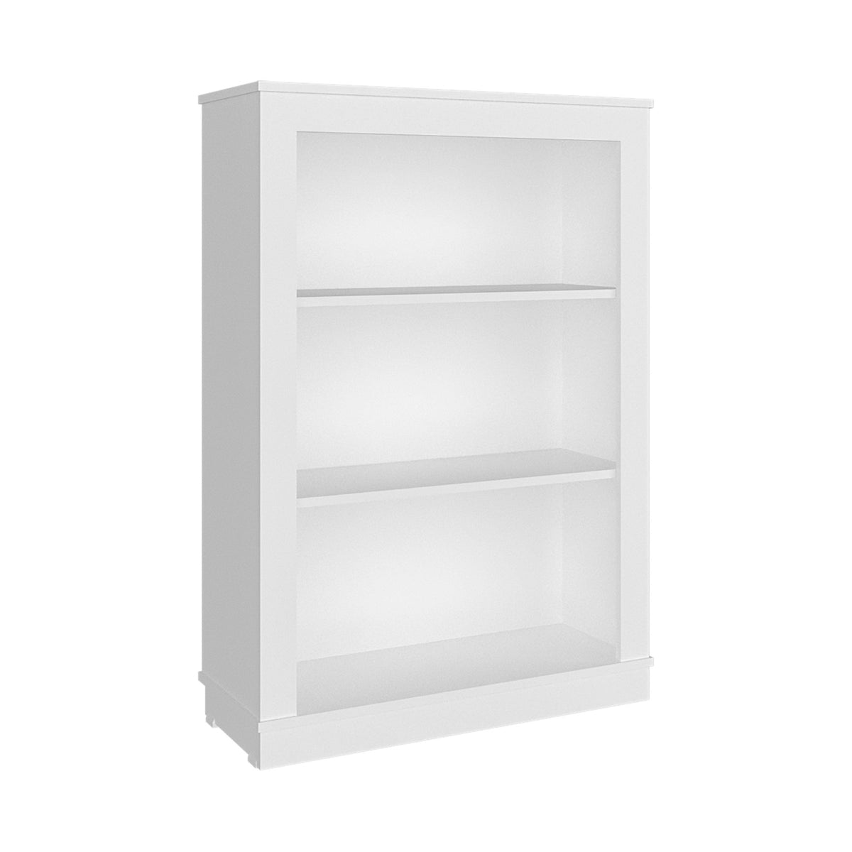 TUHOME CONCEPT Estantería baja Classic de 108 cm con 3 huecos, blanco