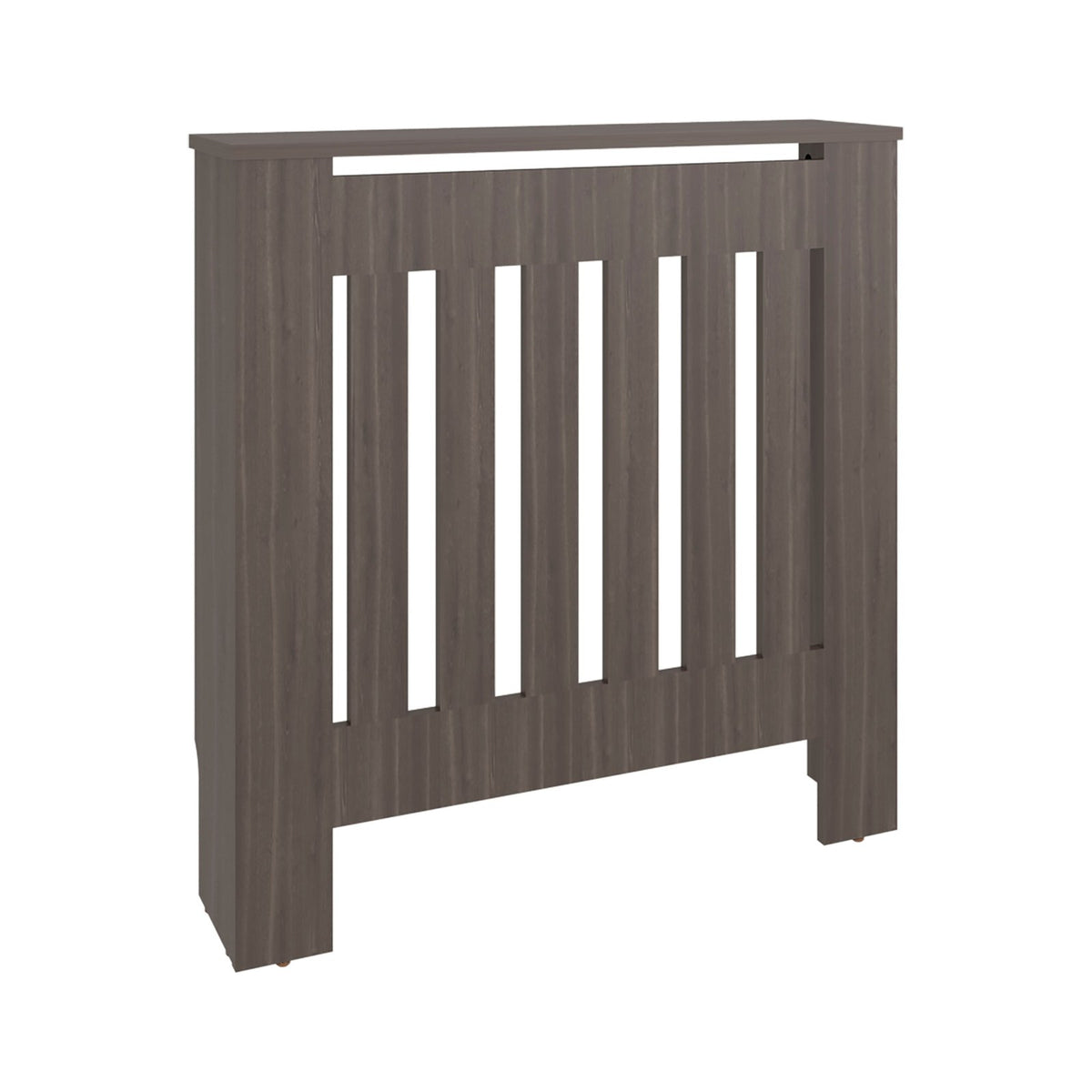 Cubreradiador Linn de 79 cm con lamas y estante superior, gris