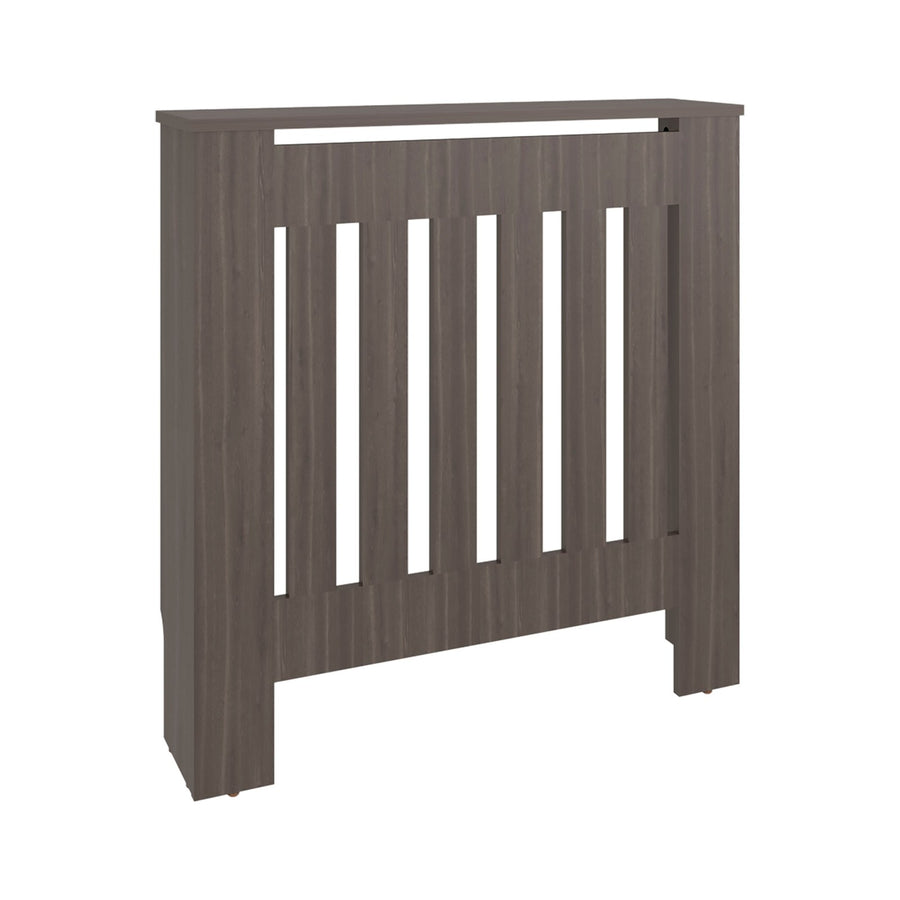 Cubreradiador Linn de 79 cm con lamas y estante superior, gris