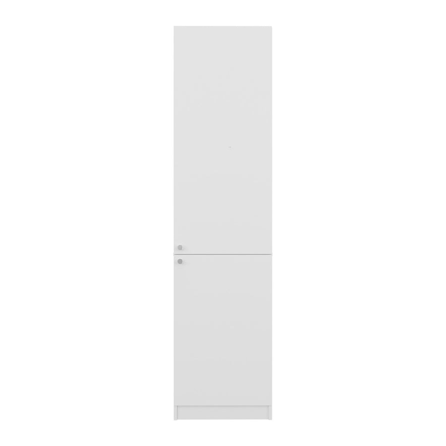 Estantería alta Delhi de 181 cm con 2 puertas, blanco