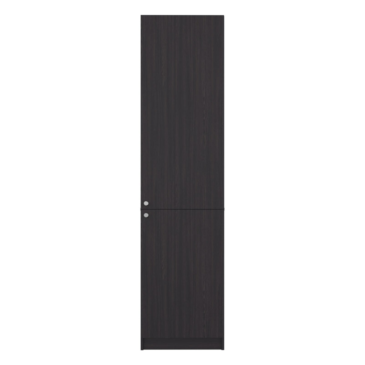 Estantería alta Delhi de 181 cm con 2 puertas, wengué y negro