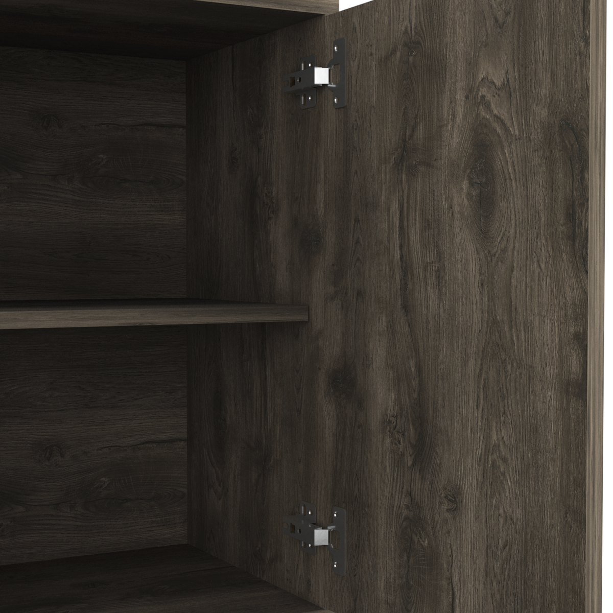 TUHOME CONCEPT Aparador Andorra de 80 cm, roble oscuro