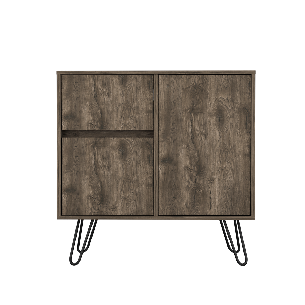 TUHOME CONCEPT Aparador Andorra de 80 cm, roble oscuro