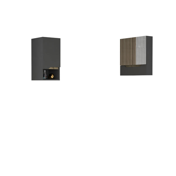 Conjunto Laurent Armario De Pared Con Espejo Armario Colg