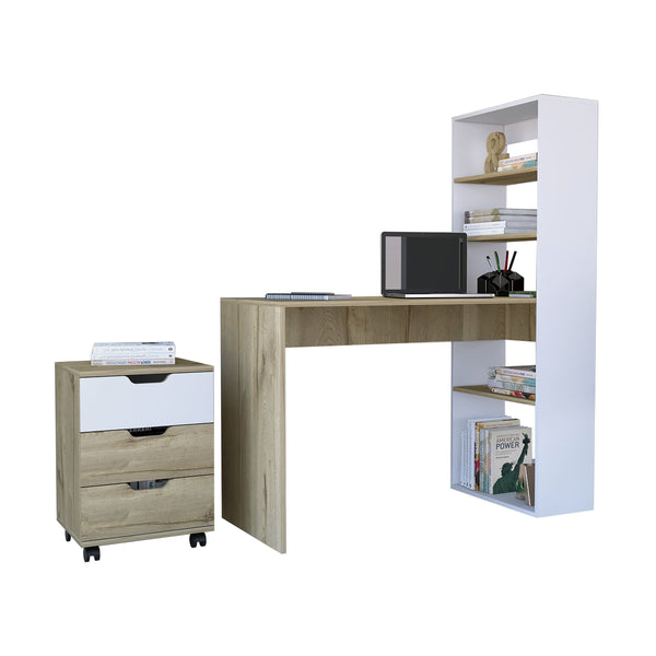 Conjunto Z Oficina Escritorio Estanteria Z 120Cajonera Arch