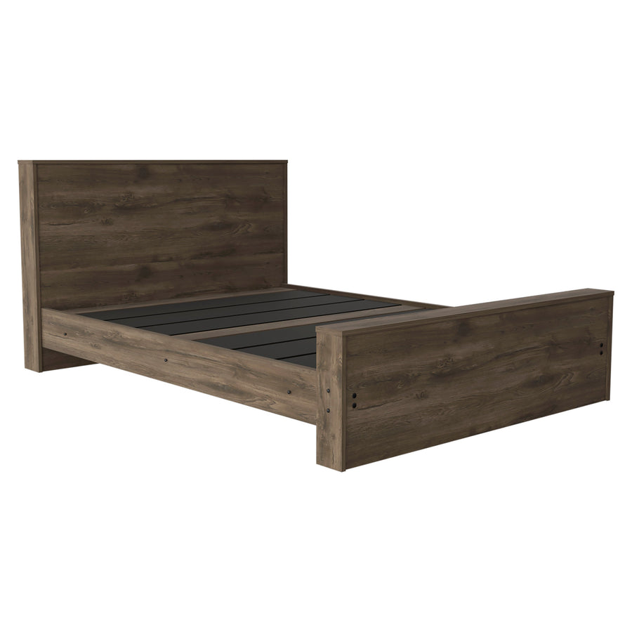 Estructura de cama Galanto, roble oscuro