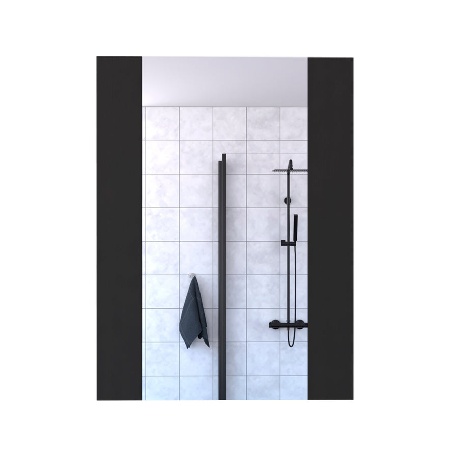 Espejo de baño Madrid de 45 cm, wengué