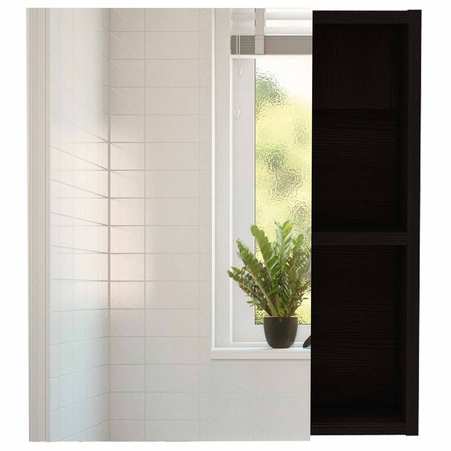 Armario de baño de pared Labelle de 45 cm con espejo, blanco