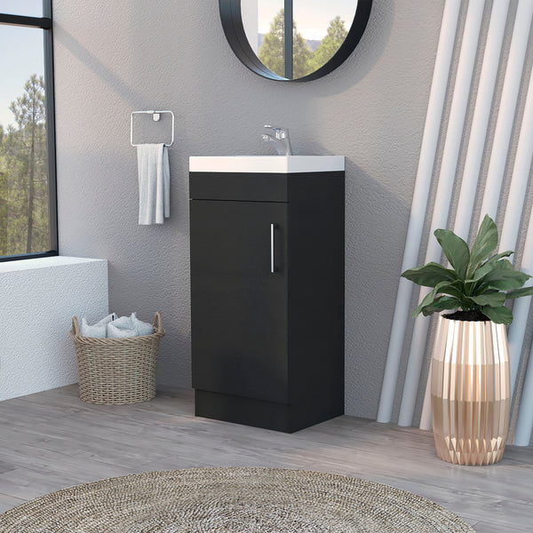 Mueble lavabo Madrid con puerta de armario